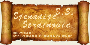 Đenadije Strainović vizit kartica